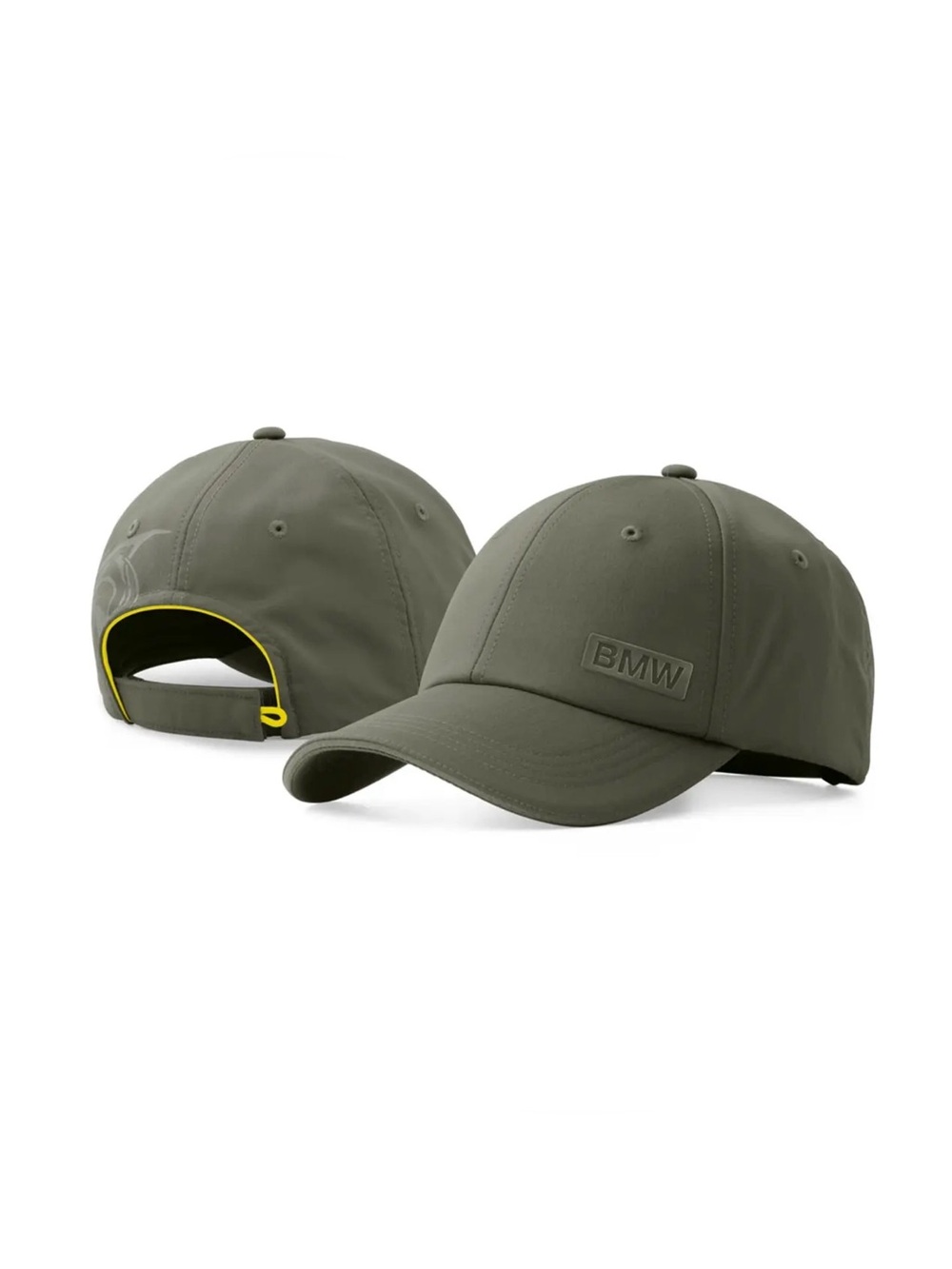 BMW olive green debossed logo ball cap (OS adult)